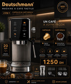 MEDAYA Smart Touch – Machine Espresso Écran Digital | ماكينة إسبريسو MEDAYA بشاشة ذكية