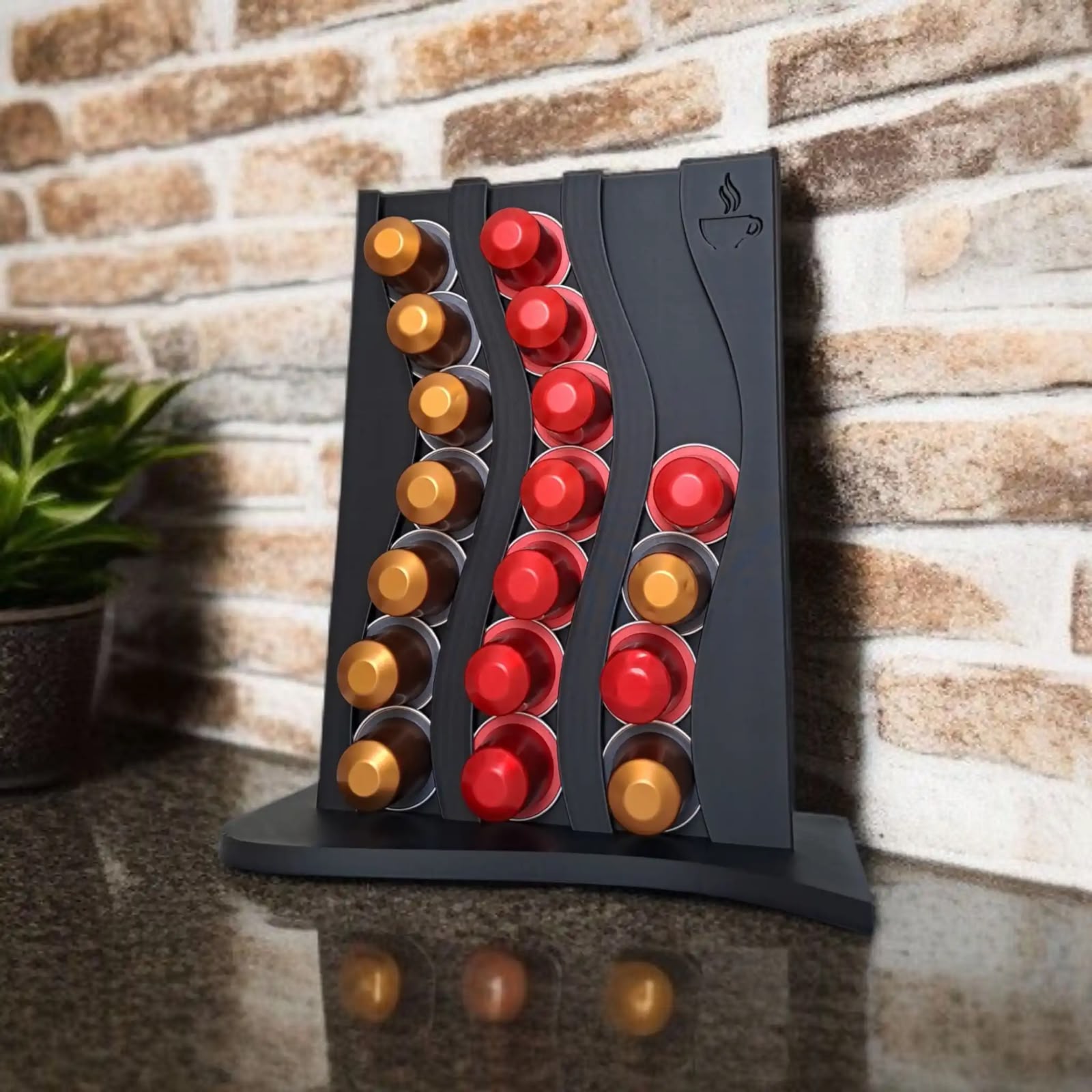 Porte-Capsules Nespresso MEDAYA – Rangement Élégant 20 Capsules | حامل كبسولات Nespresso أنيق MEDAYA